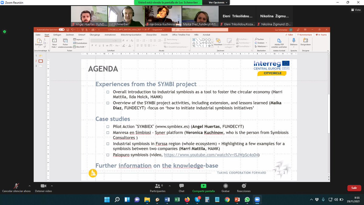 symbiproject's tweet photo. Today, the @symbiproject held a meeting to explain our experience in #IndustrialSymbiosis to the partners of the @CityCircle4 project. In this way, both projects cooperate in the framework of 2 #EU programmes: #InterregEurope and #InterregCE
Let's cooperate 🇪🇺!
#struturalfunds https://t.co/v3fbP6DN9y