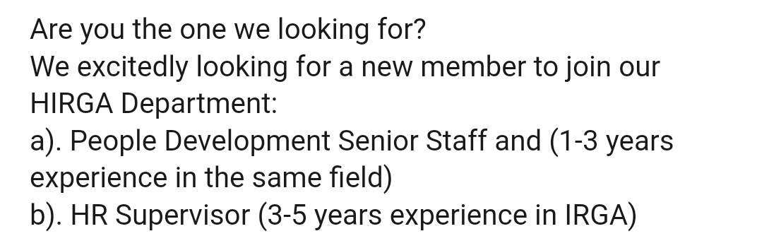 msjonesdarcy's tweet photo. Haloo kantorku lg ada vacant position nihh, boleh yang tertarik bisa kirim CV ke link tertera yaaa
https://t.co/cC0geIdRSi
#peopledevelopment #hrsupervisor #costcontrol #it
@hrdbacot @mas_recruiter https://t.co/9EXfyEY4bq