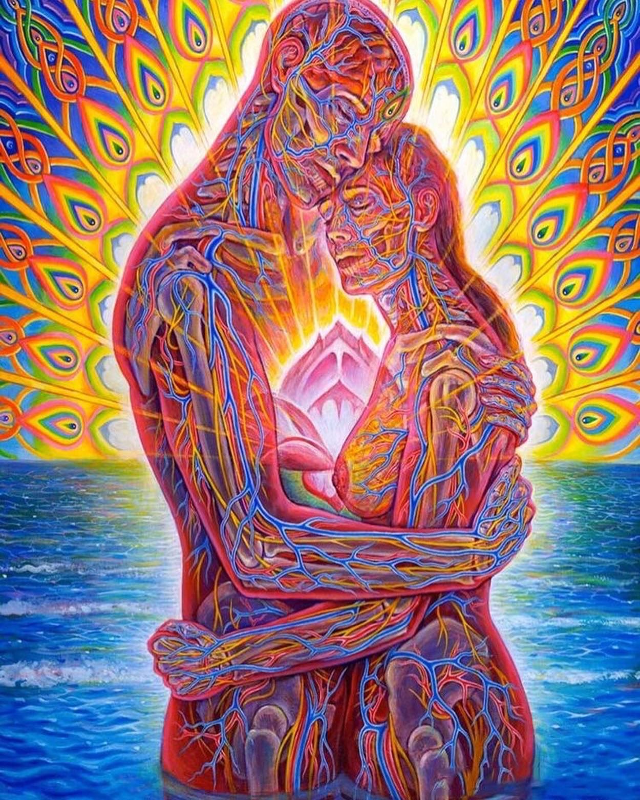My fave artists bday is today happy bday @ alex grey  you\re divine 