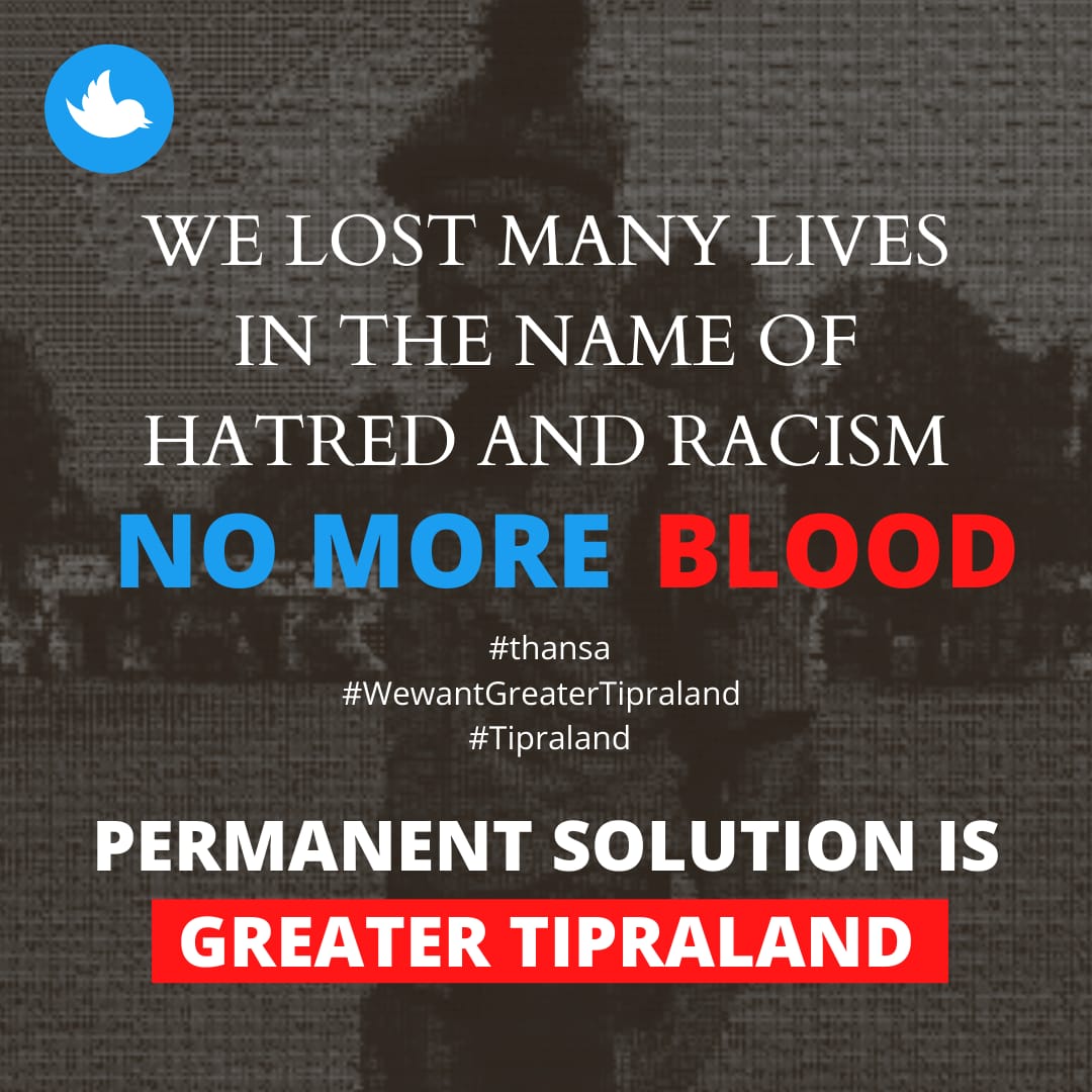 ArbinDebbarma13's tweet photo. We want a separation state.
For ourselves.
For our future.
#GreaterTipraland #thansa 
#tipra #tiprasa https://t.co/ktS8g7X28Z