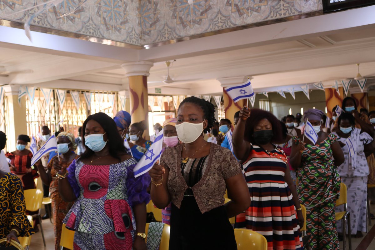 IsraelinGhana's tweet photo. To start our #Hanukkah celebrations, H. E. @ShlomitSufa joined the clergy and congregation of the #Ebeneezer #Assemblies of God Church at Kotobabi in Accra to light the first candle of Hanukkah.

We wish you all a Happy #Hanukkah! https://t.co/m2aS0zi0oB