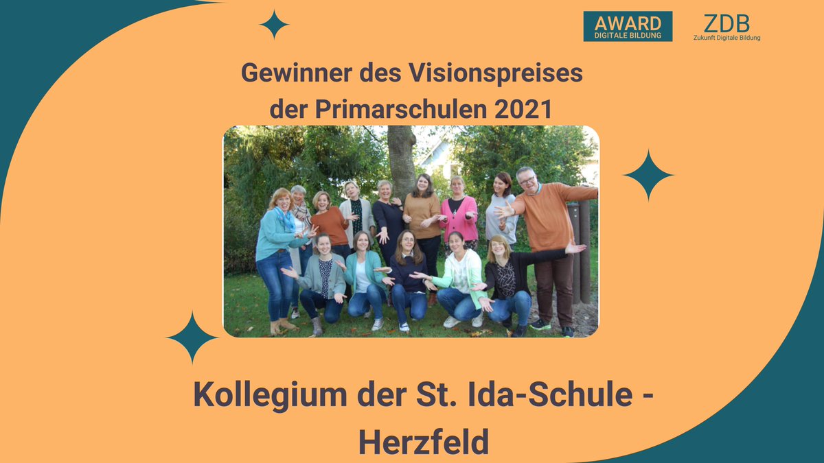 Weiter gings nach Herzfeld! 
Hier ging die Trophäe in der Kategorie Primarschule an das Kollegium der St. Ida-Schule - Herzfeld hat mit ihrem Konzept Distanzlernen.
Herzlichen Glückwunsch❤️
Ein großes Dankeschön an das gesamte Kollegium der St. Ida-Schule für eure tolle Arbeit!