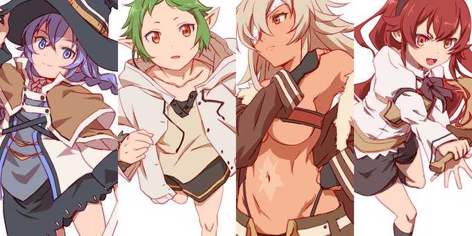 無職転生とヒロアカ #今月描いた絵を晒そう 