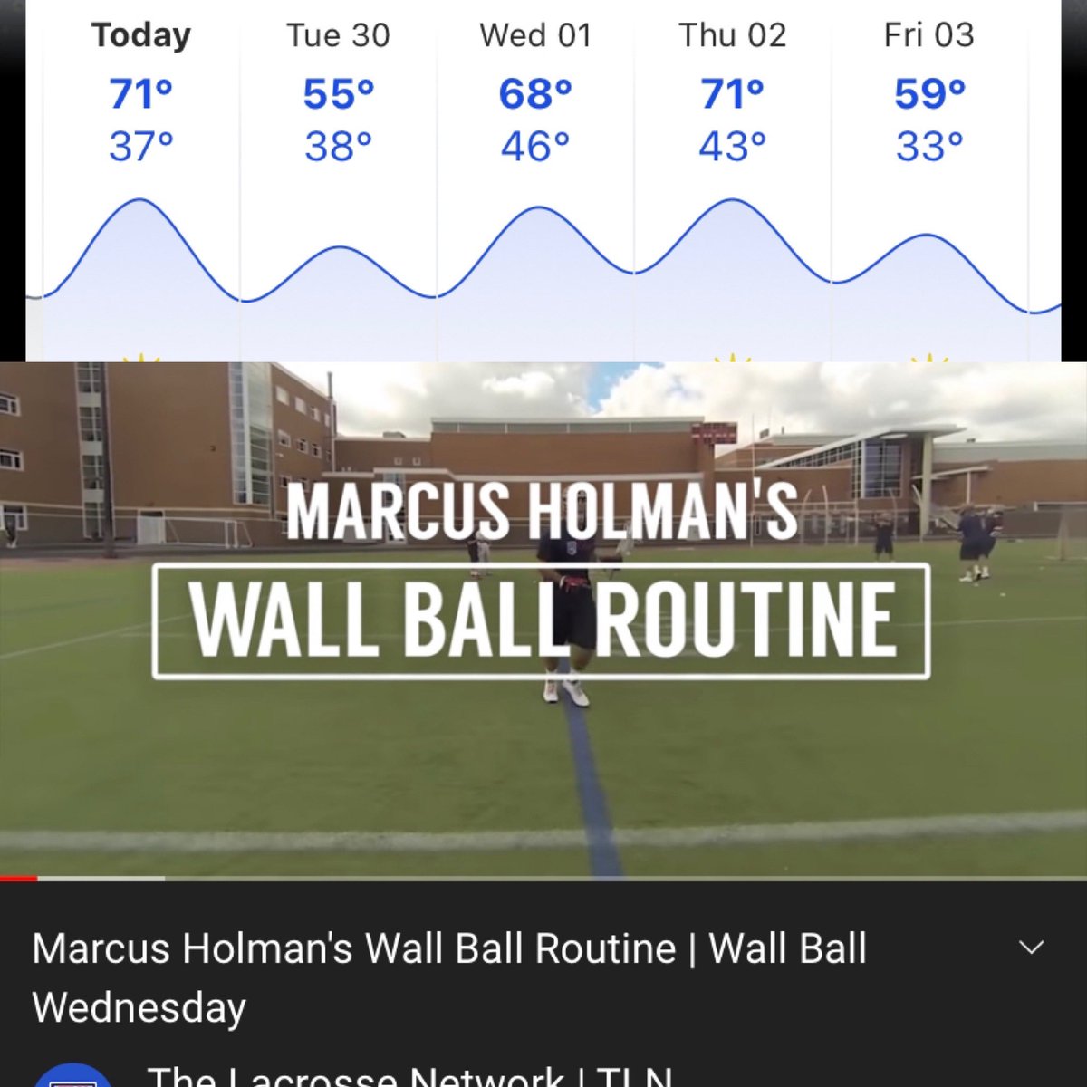This might be a good week to get wall ball work in outdoors. 🤷‍♂️
#lax #lnk #rollpage #lincoln #nebraska