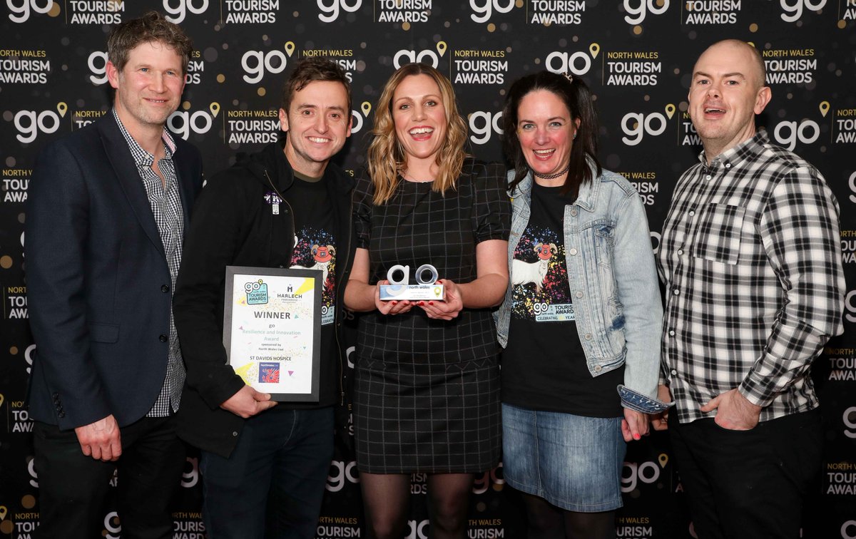 business_owen's tweet photo. Cracking awards event put on by @GoNorthWales last week @VenueCymru after an incredibly tough period for the tourism and hospitality sectors. 
We were delighted to be there to hand out the Go Resilience and Innovation Award to @StDavidsHospice 👏 https://t.co/v1OeabGJxx