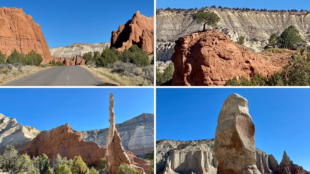 sheriannekay's tweet photo. Kodachrome Basin State Park has multicolored rock dunes, spires, hoodoos, chimneys, and red slick rock. Click through to plan your trip including when to visit, where to stay, things to do, attractions https://t.co/EweICrAjzV via @sheriannekay #KodachromeBasinStatePark #VisitUt https://t.co/HVlZNYrkQ5