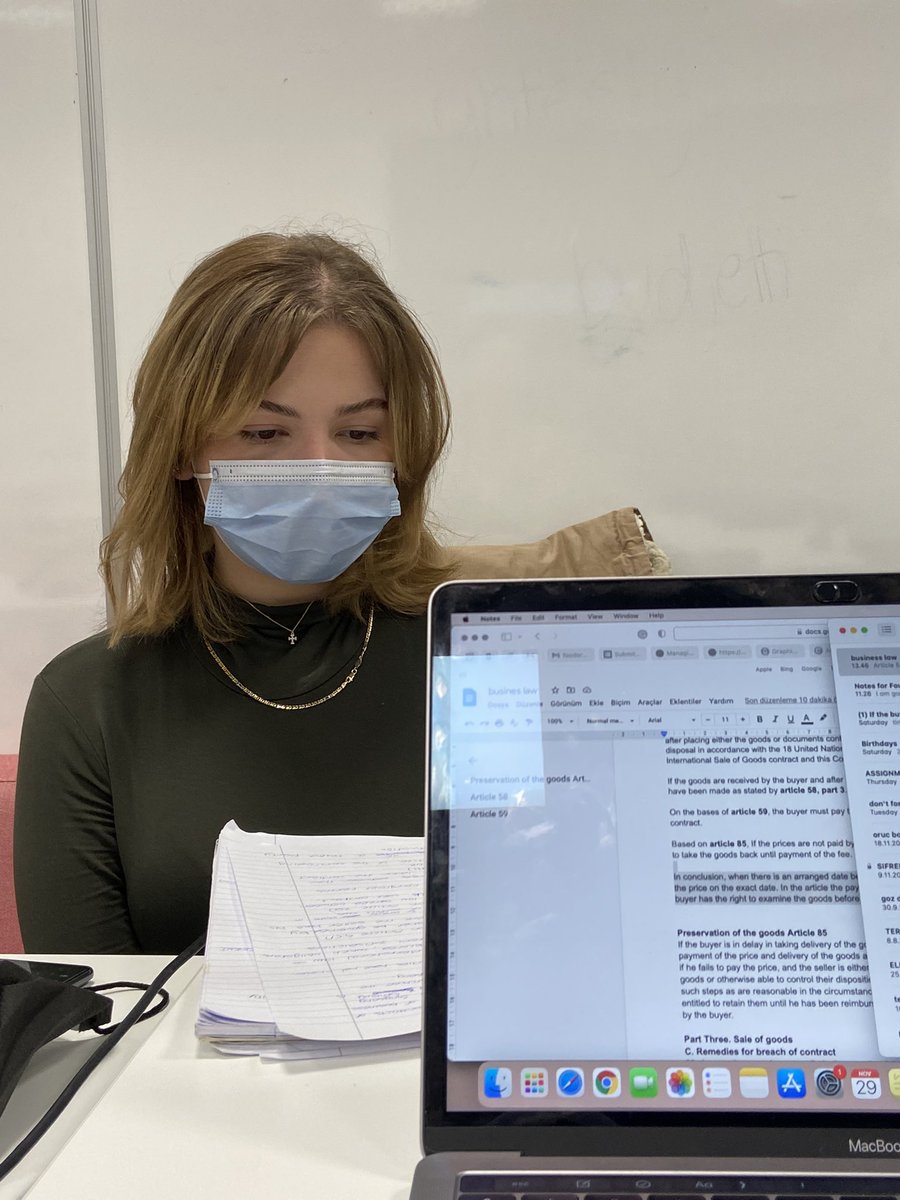 Adding final touches to our Business Law assignment with my lovely classmate Zoi💗 <a href="/MetropoliaBiz/">Metropolia Business School</a>