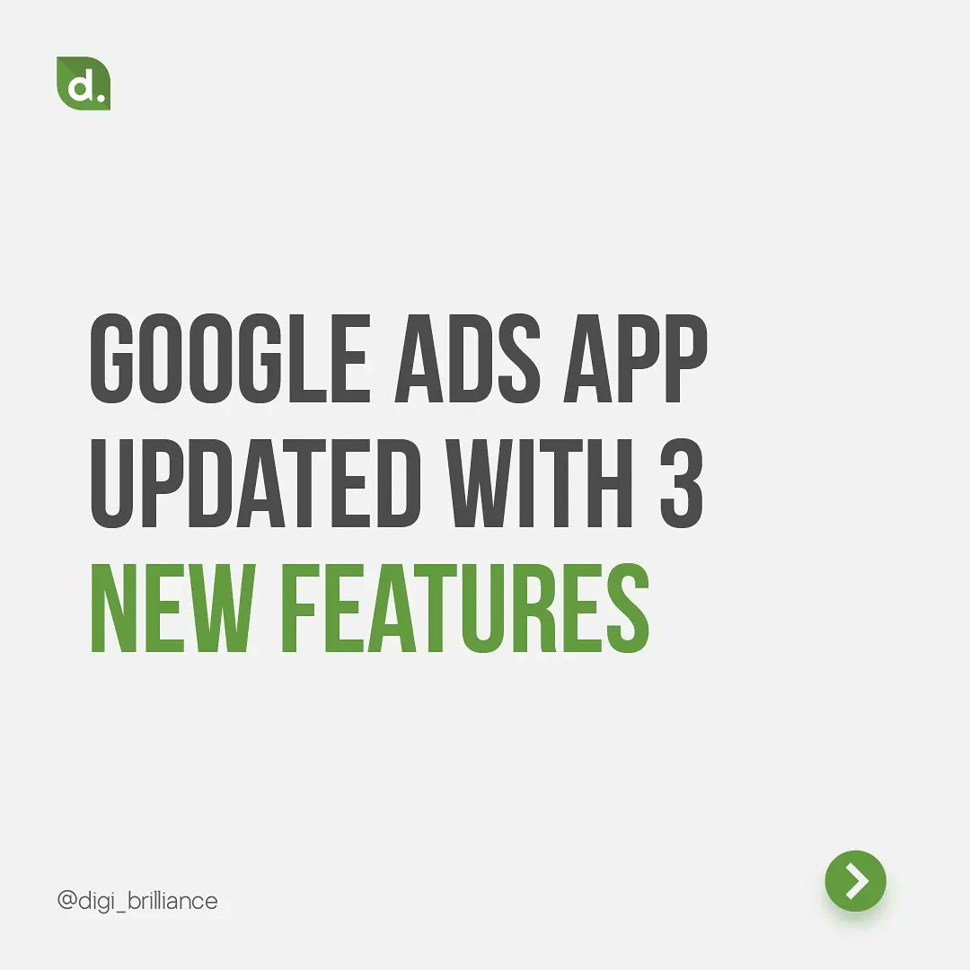 BrillianceDigi's tweet photo. Google ads app updated with 3 new features.
.

.
#digitalmarketing #marketing #socialmediamarketing #socialmedia #business #marketingdigital #branding #seo #instagram #advertising #onlinemarketing #entrepreneur #digital #contentmarketing #marketingstrategy #digitalmarketingagency https://t.co/cGjW7YOBUK