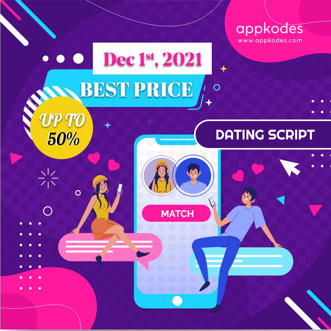 appkodes's tweet image. ✅Enjoy up to 50% on getting our astonishing dating script. Wait for the surprising deal, the offer starts on 1st December 2021.
To know more about our offer, visit appkodes.com/dating-script
#datingscript #datingappdevelopment #offers #OfferSale #appdevelopment #onlinebusiness