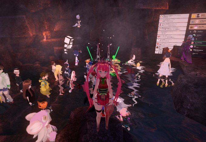 オォンせんLIVEにきた、途中で地獄になった #enekostinger #えねこ交信中 #cluster  #今日のメメキさん 