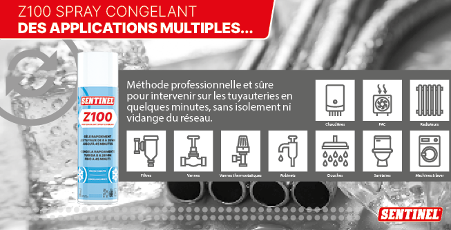 Si le #Z100 Spray Congelant est idéal pour la pose des filtres magnétiques, il s'avère également très utile dans bon nombre d'autres applications…bit.ly/sentinel-Z100

#sentinelsolutions #nettoyerprotegerpreserver #traitementdeleau #plomberie