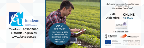 margaruyz's tweet photo. Soluciones al reto de la #DESPOBLACIÓN mediante la Compra Publica de #INNOVACIÓN como mecanismo de atracción de #talento cualificado y generación de #empleo sostenible, como elemento tractor de #empresas #innovadoras #gratuito información e inscripciones: https://t.co/CQETmWwluW https://t.co/8tvqJGRrnb
