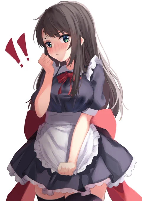次回のメイドしゅばる、色ラフ('ω')ノ 