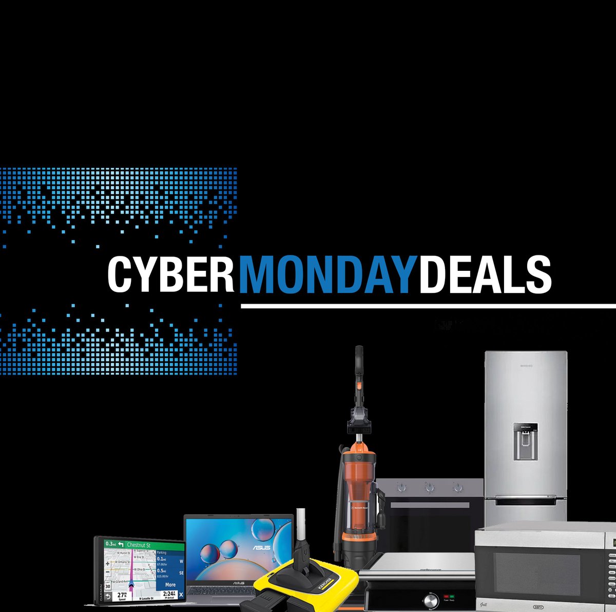 Shop CYBER MONDAY Deals  I  kloppers.co.za/black-friday.h… #ShopOnline #CyberMonday2021 #Appliances #electronics