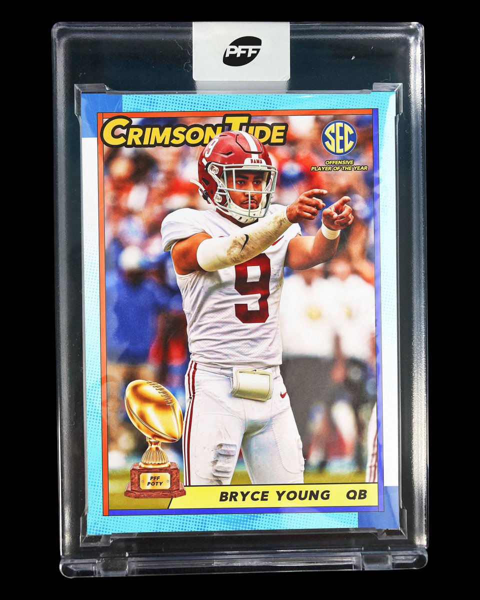 PFF_College's tweet photo. Bryce Young: PFF's SEC Offensive Player of the Year🏆

@AlabamaFTBL https://t.co/f4KeVFXrB4