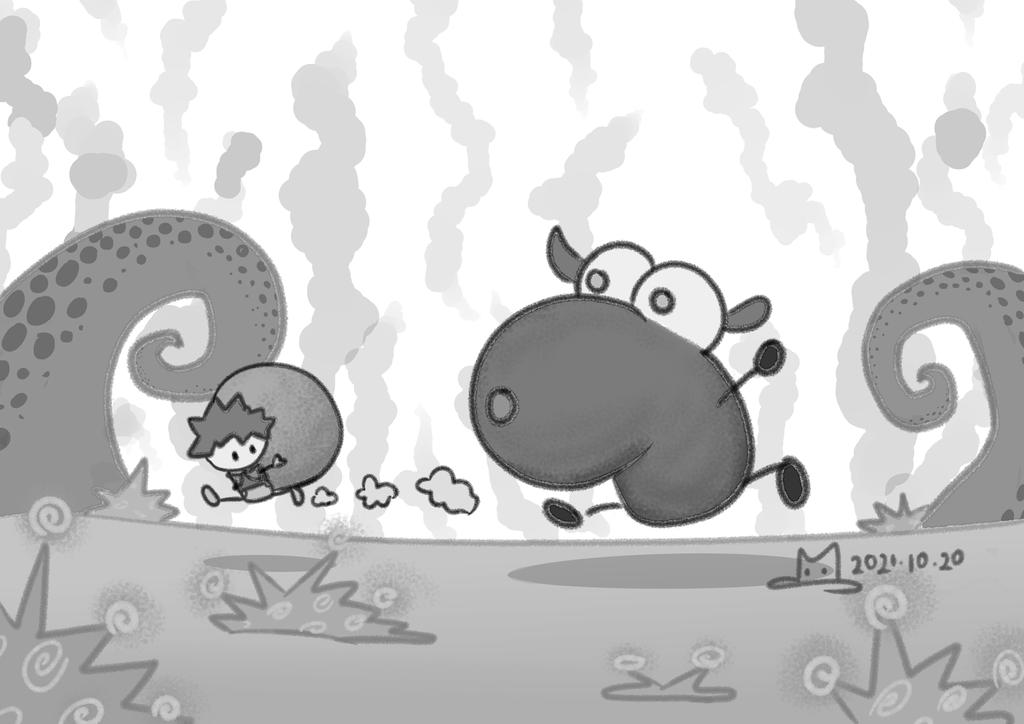 Missmerc007's tweet photo. I like drawing minotaurs & dinosaurs. What do you like drawing? #TimeToDraw https://t.co/CbFNVDGlhN