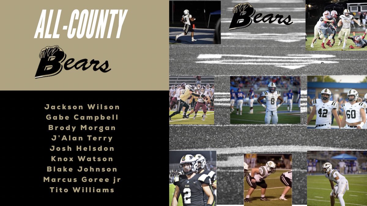 Congrats to our Bears who were selected to the All-County Team by the <a href="/clevelandbanner/">Cleveland Daily Banner</a> 🐻🏈💯