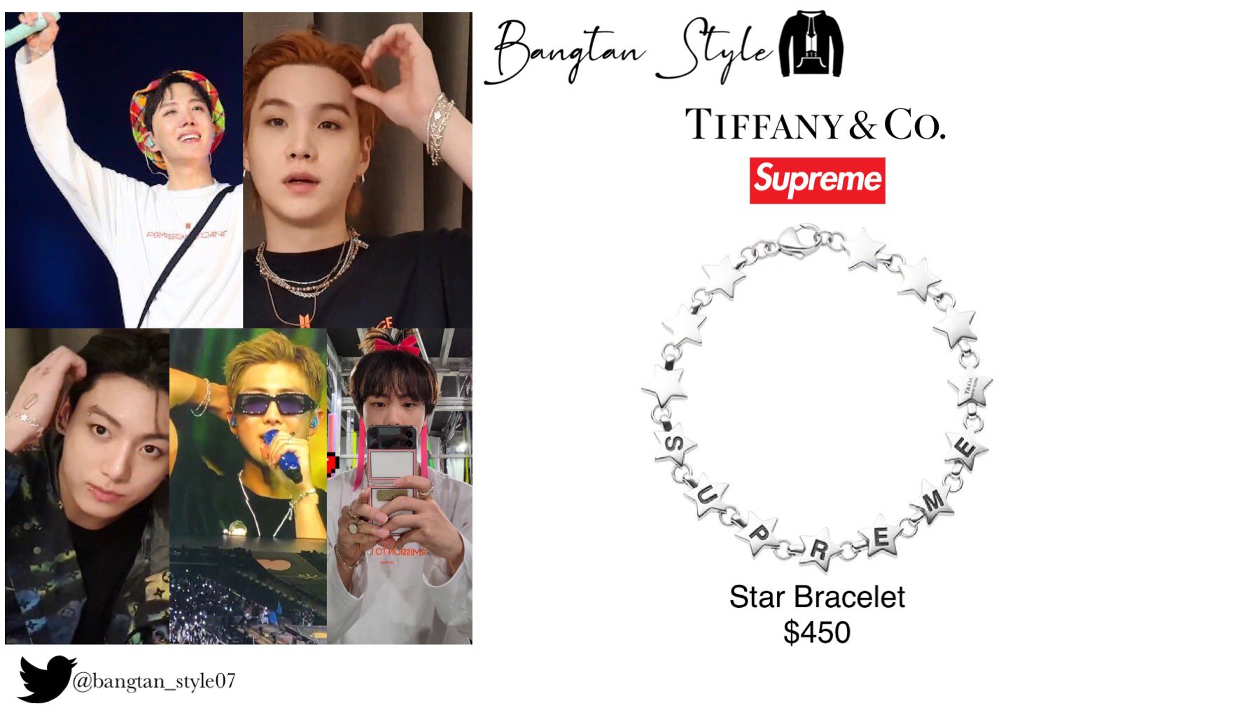 Supreme Tiffany Star Bracelet | www.myglobaltax.com