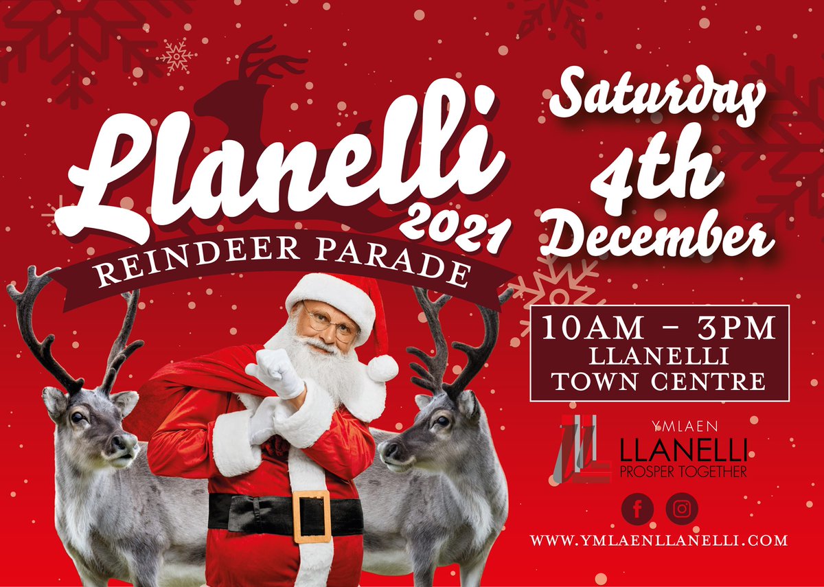 Can't wait until Saturday! Llanelli Reindeer Parade <a href="/Ymlaen_Llanelli/">Ymlaen Llanelli</a> 4th December 10am - 3pm FREE Parking in Council Carparks!
