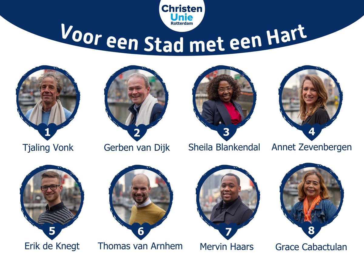 Met vijftig(!) enthousiaste kandidaten gaat de ChristenUnie Rotterdam voor een Stad met een Hart! #gemeenteraadsverkiezingen2022

Meer weten over onze kandidaten? Kijk dan op rotterdam.christenunie.nl/kandidaten

Fotografie: Peter en Maarten Hooijmeijer