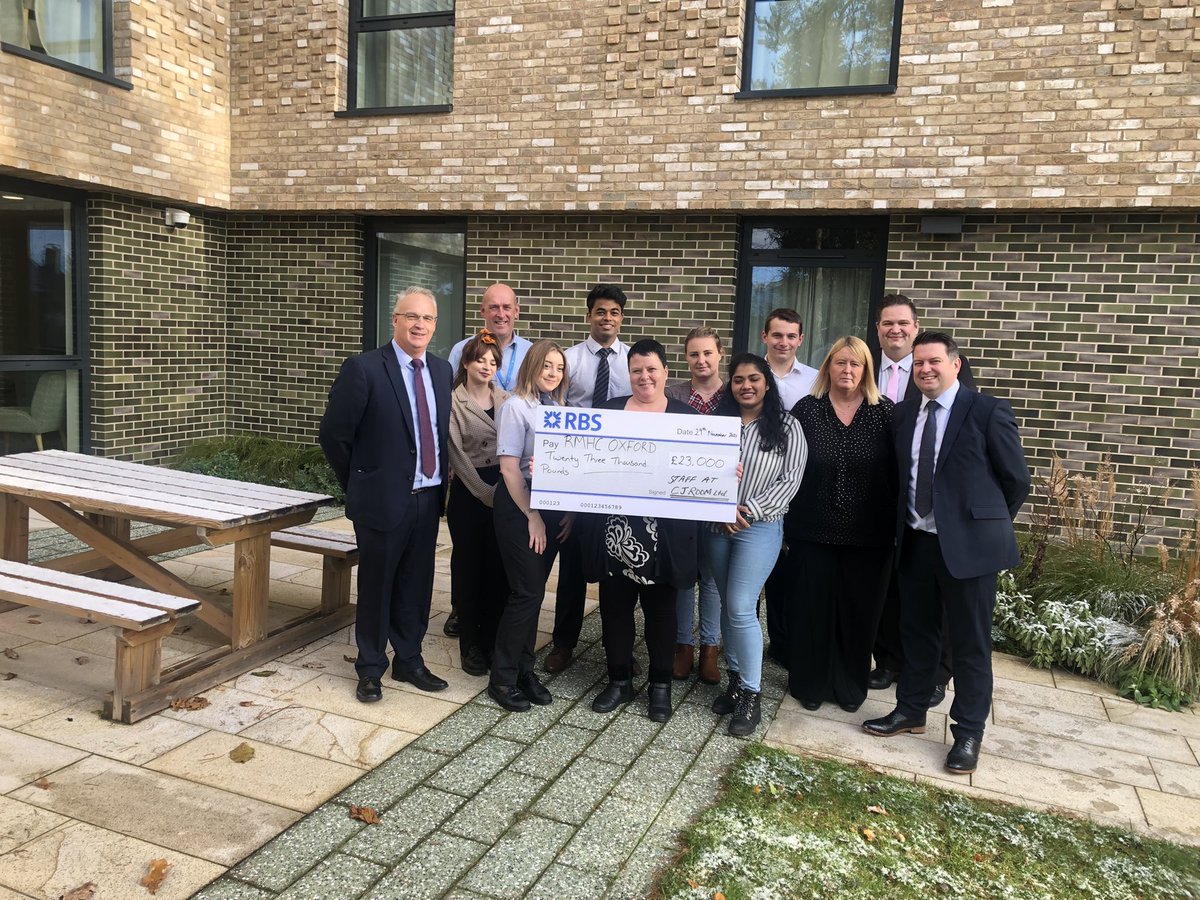 CjRoom's tweet photo. Thank for for welcoming us to @RMHCUK Oxford to present a cheque for £23k which was donated through payroll giving by the employees of CJRoom https://t.co/jpuwja0Jjh