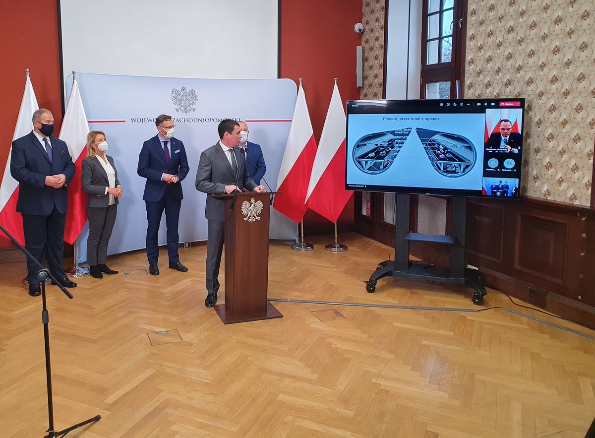 GDDKiA_Szczecin's tweet photo. 411 mln zł. na przygotowanie Zachodniej Obwodnicy Szczecina #ZDOS oraz finansowanie dla obwodnicy Mierzyna - przyszłego dojazdu do węzła Dołuje. To dobre informacje dla rozwoju sieci drogowej Województwa Zachodniopomorskiego przekazane na dzisiejszej konferencji w @zuw_szczecin https://t.co/XNlydGVsN6