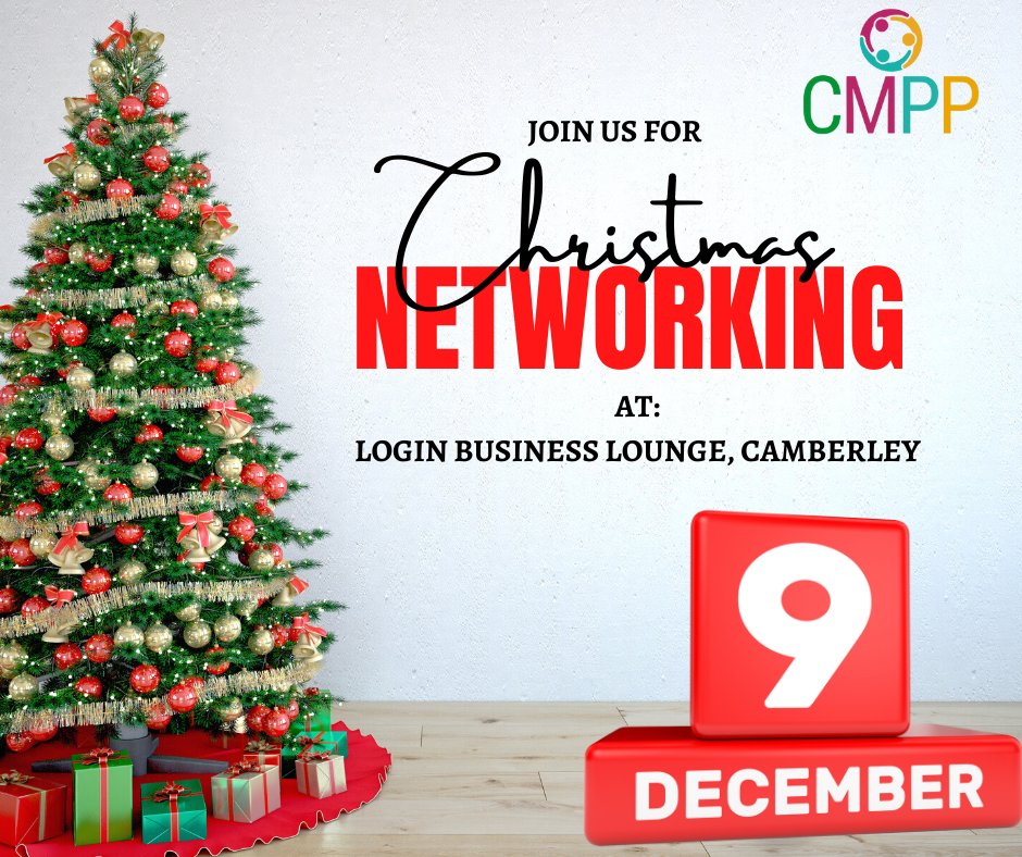 📑 Have you registered for our festive networking event on Thursday 9th December as yet? 

🎟️ Tickets are just £15pp for CMPP members or £20pp for non members.

To reserve your place please email: hello@cmpp.org.uk
.
#christmasnetworking #networking #CSR #surreynetworkingevent