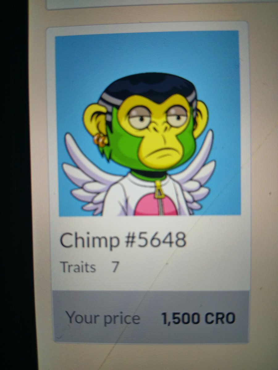 RMJusChillz's tweet photo. @CronosChimpClub @cryptocom @cronosapp Hey mines for the moment https://t.co/T8W5MRprAZ