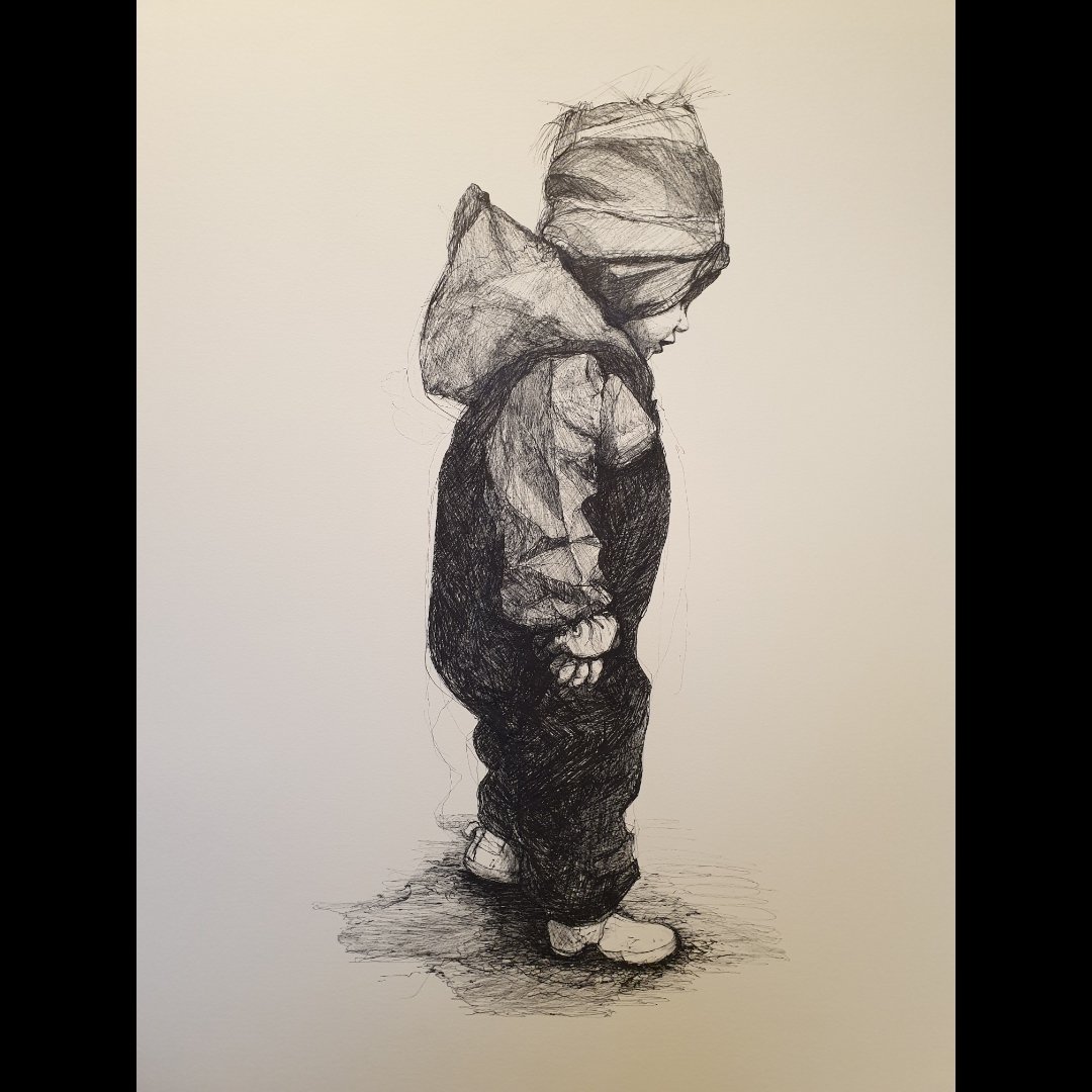 AnnieLivesey4's tweet photo. My granddaughter playing in a puddle. A1 Fabriano ..ink.
#artistsontwitter #art #inkdrawing
#drawingmatters #drawingnetwork https://t.co/NjD46gTjmT