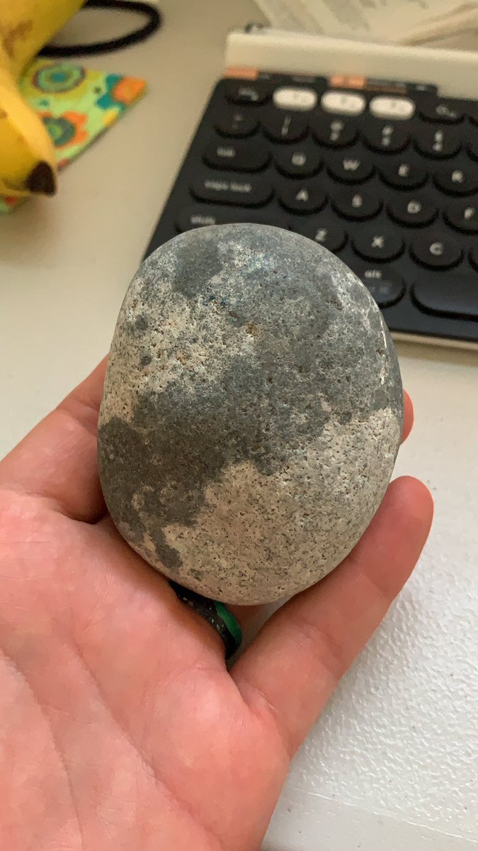 VolcanAbe's tweet photo. @janinekrippner This ocean-polished piece of composite mafic-silicic intrusives from the Austurhorn pluton, in southeastern #Iceland. https://t.co/hfHGyPvE4U