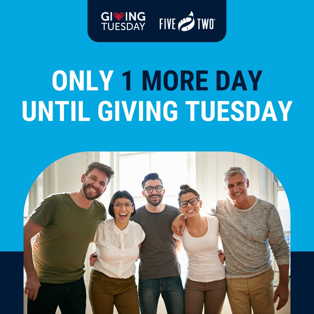 five2's tweet photo. Your gift to FiveTwo tomorrow has the chance to be DOUBLED thanks to a generous donor who has committed to match the first $10,000 raised. Ready to start more ministries, give here: https://t.co/aiy1eMncWh https://t.co/UyWmNY9wqU