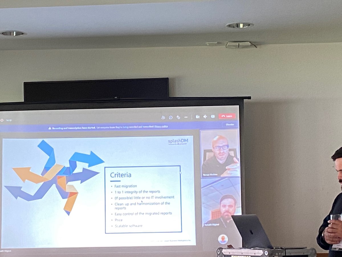 SplashBI's tweet photo. Day 1 at the @UKOUG Together 2021. @Mig93Rishabh & Mathieu Rempp are presenting how Bossard migrated their 250+ workbooks using #SplashDM (@SplashBI's Discoverer Migration Utility) with no to very little involvement from their IT team. #UKOUGTogether21 #DiscovererMigration https://t.co/5kH6RIRQLm