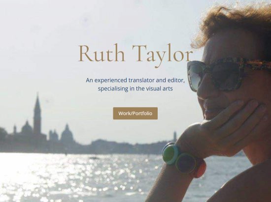 An experienced translator and editor, specialising in the visual arts. 
 
#Editor: Ruth Taylor
ruthtaylor.me.uk
#books  #ruthtaylor #editor #translator #visualarts #art