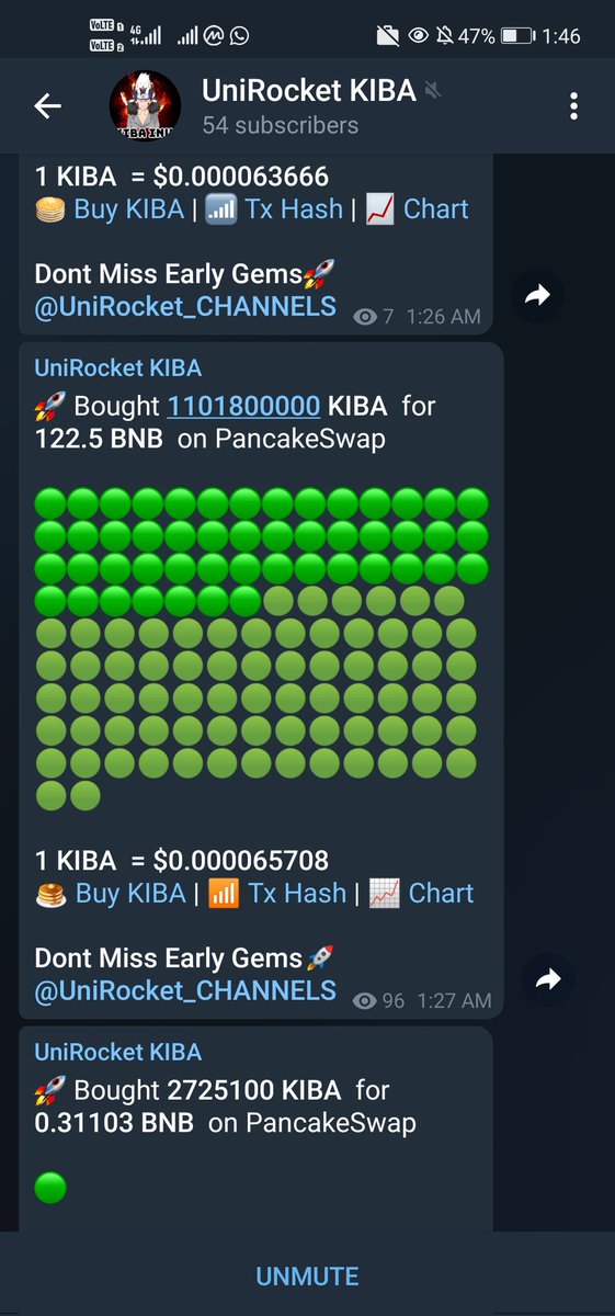 Blockchain_Hulk's tweet photo. $KIBA ATH, ATH, ATH, ATH.
Have seen as beautiful and organic chart as $KIBA? (I like it a lot that it is a fair launch) THEY ARE COMING...THEY ARE NOTICING.
STILL 89 MILLION MC. DON'T DOUBT US, GIVE US OPPORTUNITY TO SHOW US WHAT #KibaKrew has got. Join us, way to gooooooo https://t.co/cJltXJdIh9