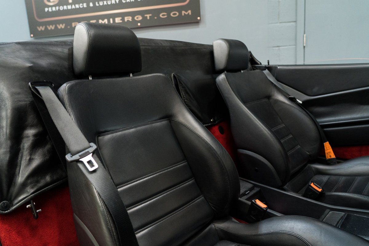 Premier_GT's tweet photo. RARE FERRARI ALERT. 👀 🚨 

Believed to be just 1 of 68 Spiders to reach the UK, our Ferrari 348 Spider is as rare as it is beautiful. ❤️ 

Full details can be found here: https://t.co/knA9VEYfdl 

#ferrari #348spider #manual #supercar #convertible #premiergt https://t.co/onpUbAOIDa