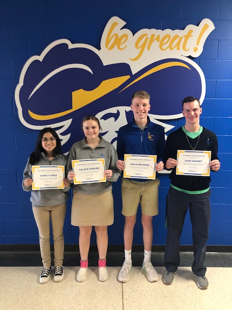 LehmanCatholic's tweet photo. Congratulations to our November Student Rockstars! These students were nominated by their teachers! Click the link to read more! 

https://t.co/B6F7gsuckO

L - R: Isabel Flores, Valerie Rindler, David Brunner, and John Gagnet. https://t.co/FgPi0Y3CGh