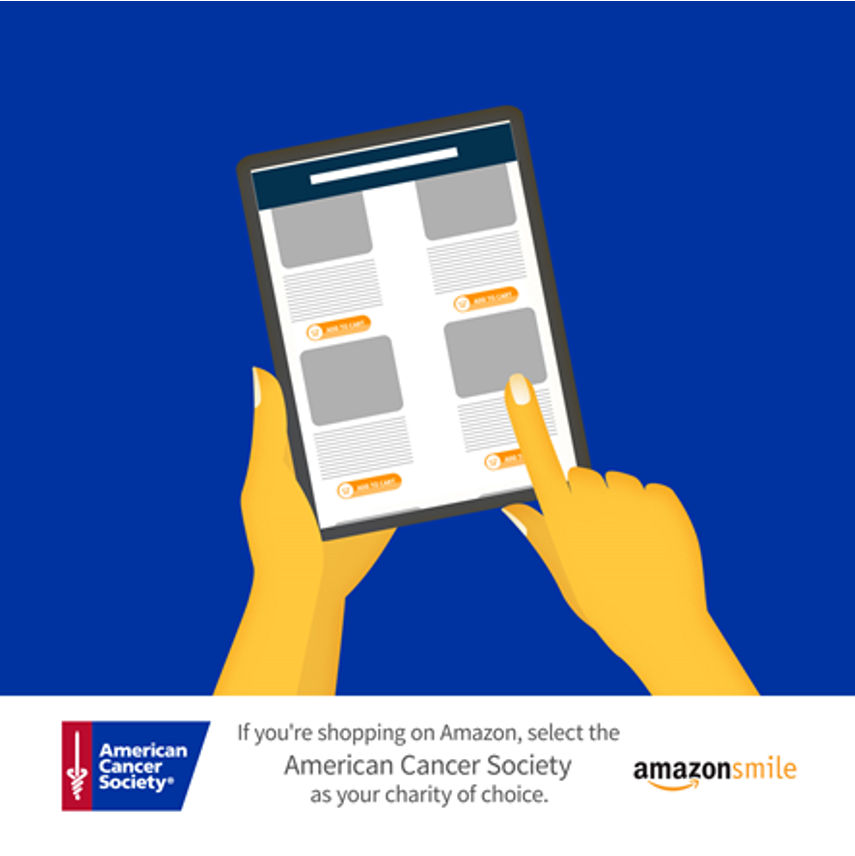 AmericanCancer's tweet photo. Happy #CyberMonday!🖱️ If you're shopping on Amazon today, be sure to select us as your charity of choice and part of your purchase will go to the fight against cancer. @AmazonSmile #SupportandShop🛍️ https://t.co/xj4Wq0ofk3 https://t.co/e899oRJMq2