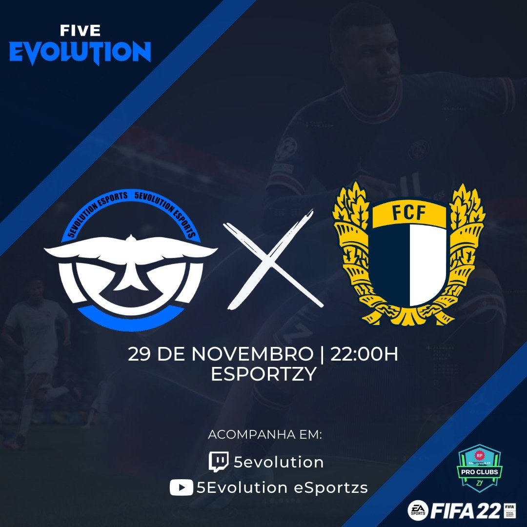 5EvolutionE's tweet image. DIA DE JOGO 🔥🦅5️⃣

🏆 - Esportzy - Gold 
⚽ - Famalicão FC
⏰ - 22:00
📺 - twicth.tv/5Evolution

"ALL TOGETHER TO THE TOP".

#Go5Evo
