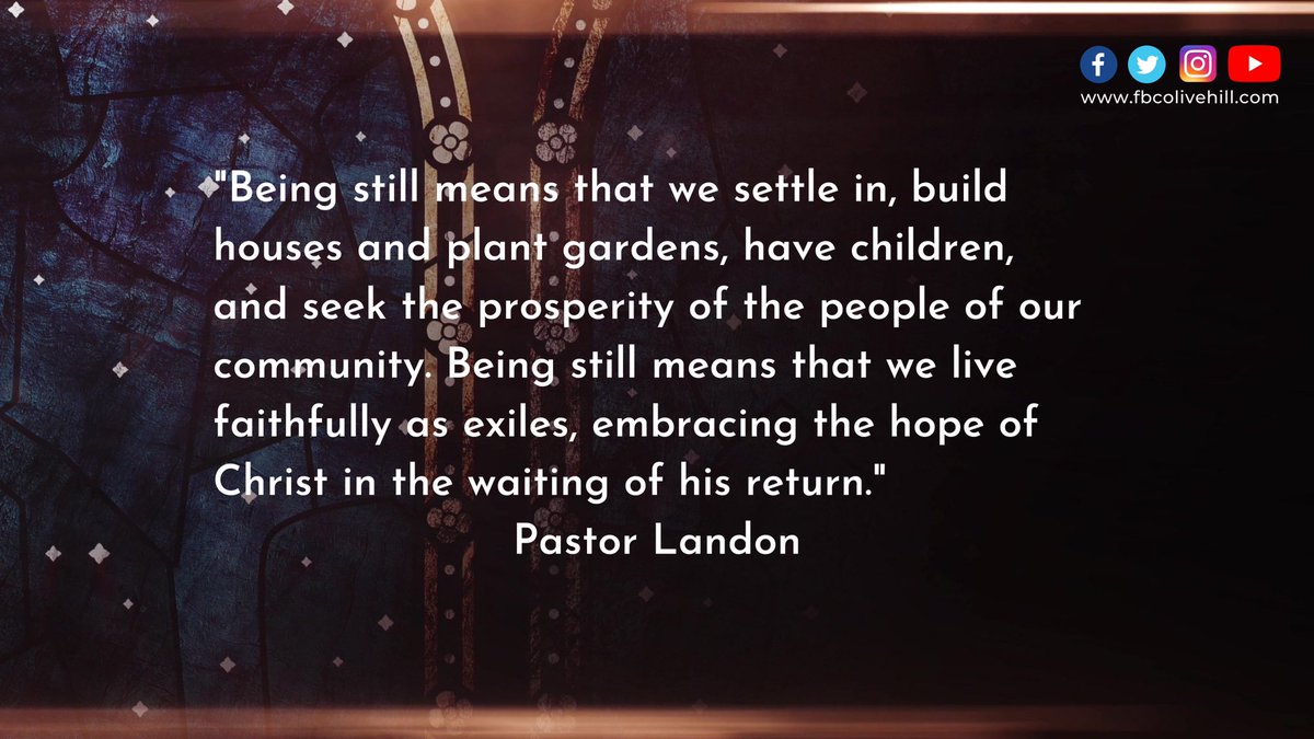 fbcolivehill's tweet photo. Be still today, friends. https://t.co/eDdNTfgbCk