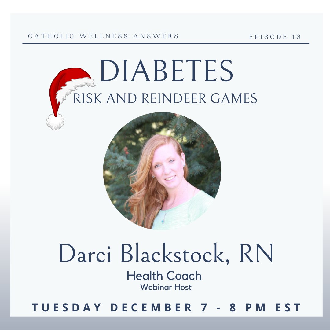catholic_doctor's tweet image. Join us on Tuesday, December 7th for Catholic Wellness Answers! 

Join us for some learning and levity to celebrate St. Nicholas’ day, and look forward to Christmas! Register for this FREE webinar here: ow.ly/pp6r50GXpuA

#CatholicAnswers #Diabetes #CatholicHealth