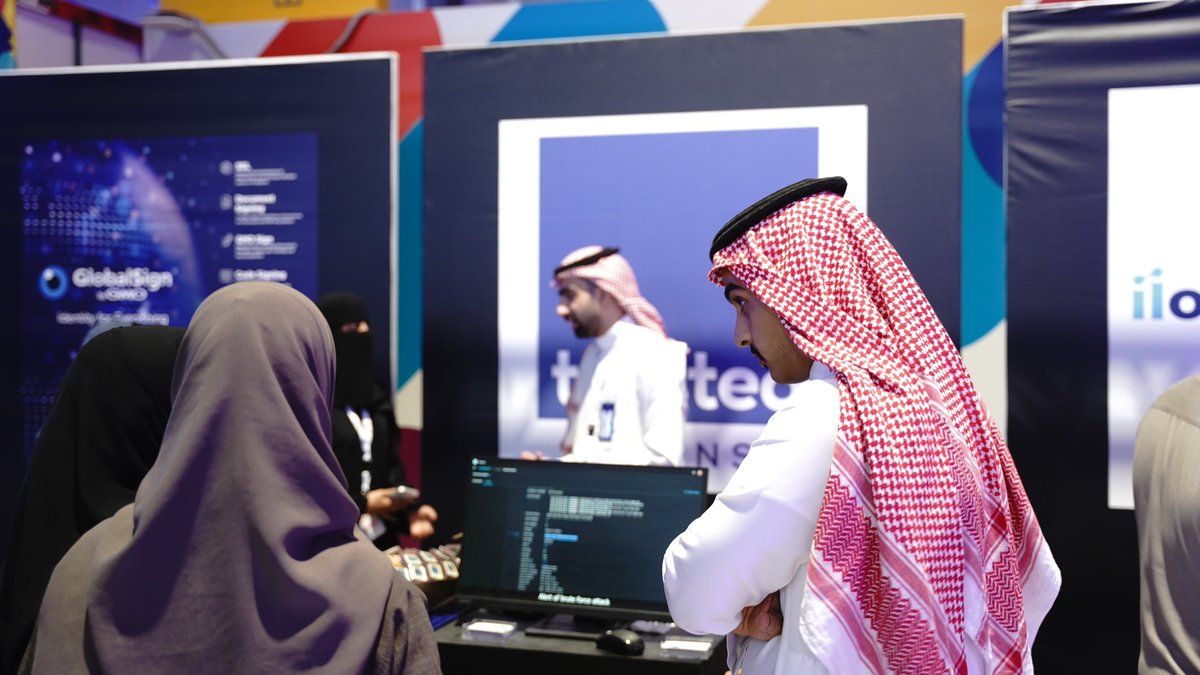 TrustedDefense's tweet photo. جانب من مشاركة ترستد ديفنس في ثاني أيام #athackcon 
ننتظركم في  جناح N.51 https://t.co/xZ9kgm15S7
