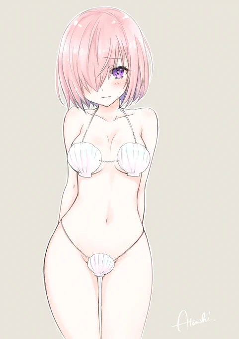 ホタテ水着、着マシュ・・・ 