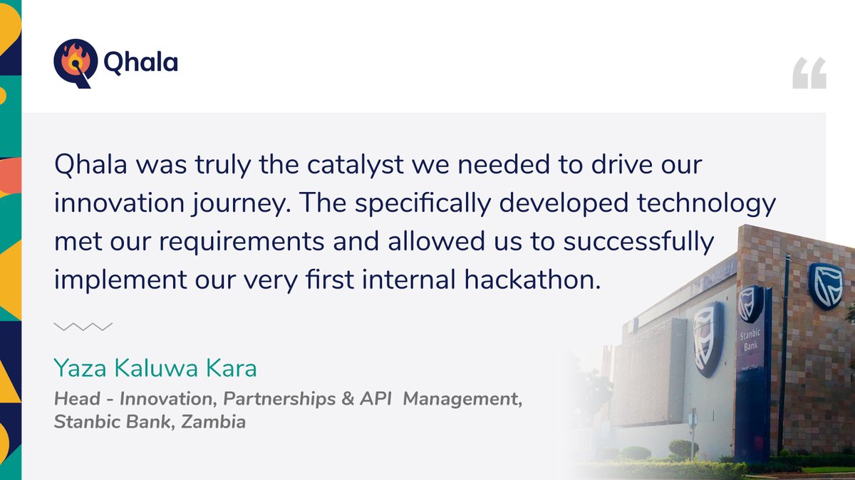 QhalaHQ's tweet photo. Our partners at @StanbicBankZM had this to say about their experience working with us.
#TransformWithQhala #InnovateWithQhala https://t.co/obHI00Gdpl