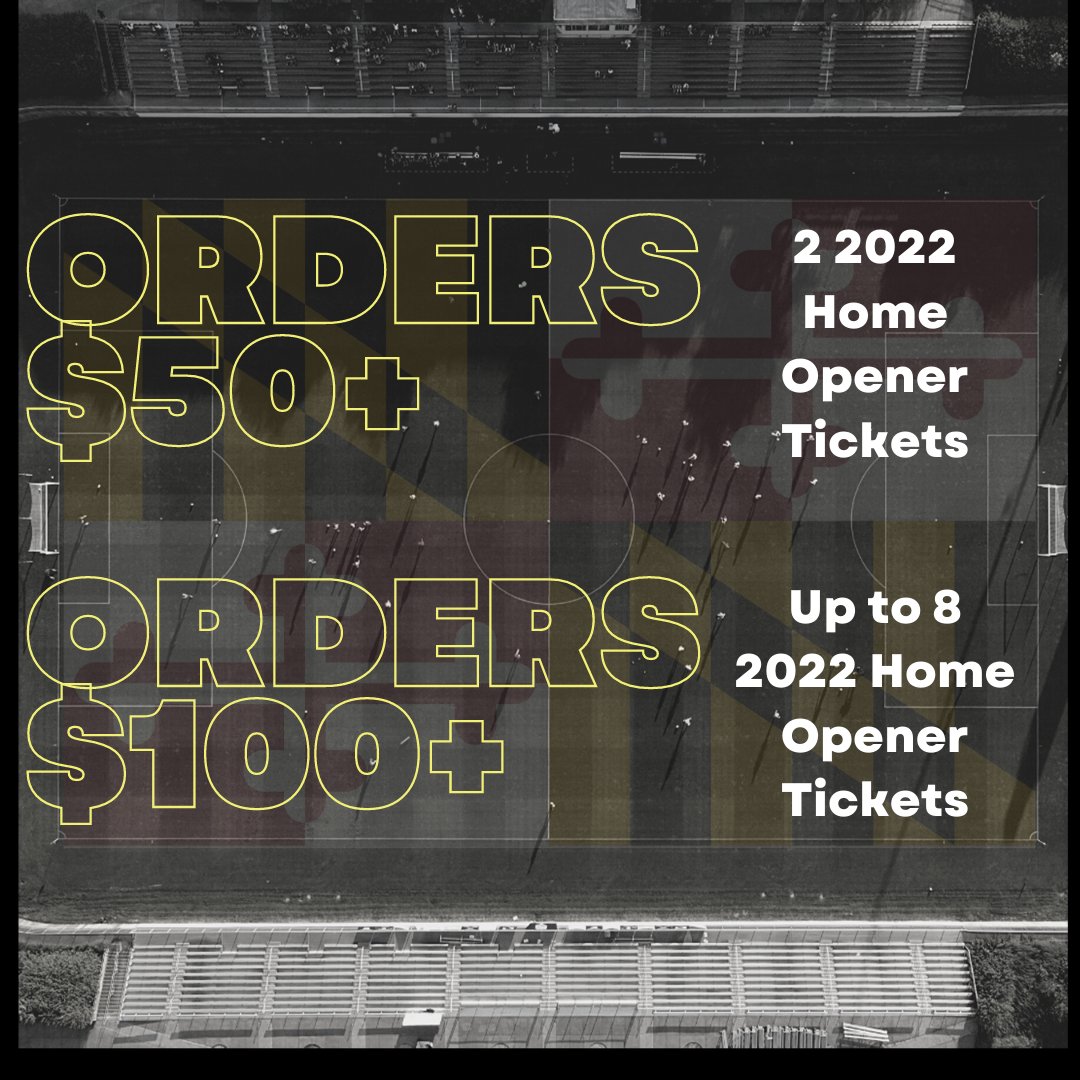 MDBobcatsFC's tweet image. CYBER MONDAY (week) IS LIVE 🖥

It's time to #supportlocalsoccer and shop our once a year sale!

Discounts galore including 2021 @hummelUSA kits (that NEVER go on sale)

🛍: maryland-bobcats-fc.square.site

Free Shipping on orders over $100 + FREE SEASON OPENER TICKETS on certain orders!
