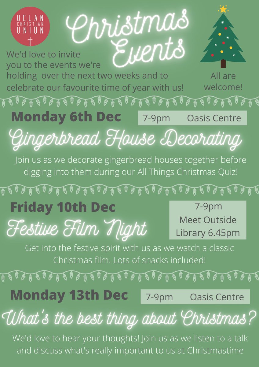 UCLanCU's tweet photo. It's the announcement you've all been waiting for... Our Christmas Events!!! 🎄🎁🎅🌟

We're so excited to finally share what we've been planning for you!

📅 Monday 6th - Monday 13th December 📅 https://t.co/AUO1oDb5b7