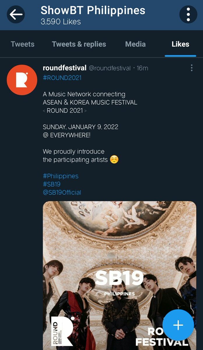 JohnnyThorFish's tweet photo. Ni-like ni SBT so, SB19 sa SoKor next year?

SB19 Proudly Homegrown
@SB19Official #SB19
#SB19onAwitAwards https://t.co/o4qnYH95gI