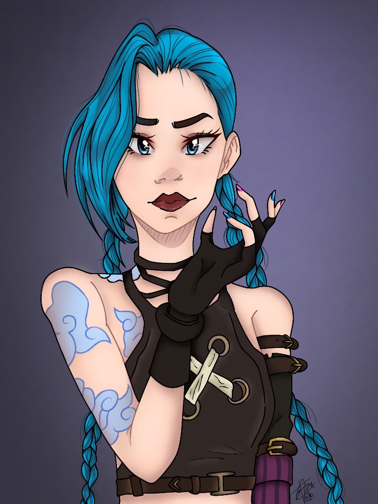 artsinmay's tweet photo. jinx fanart 
#Arcane #arcanefanart #arcanejinx https://t.co/UrYNEiqpQN