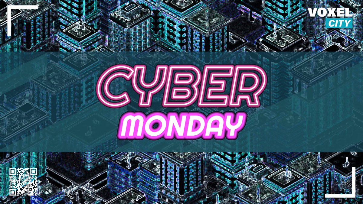 Voxel_City's tweet photo. The Voxel City does not rest on Cyber Monday!

Join us on Discord for the Plot Sale on 1st of Dec!
https://t.co/bGQ7O7to79

Mint price per plot: 0.05 eth!

#nft #nfts #crypto #nftart #metaverse #gamedev https://t.co/WCok0cDDdx