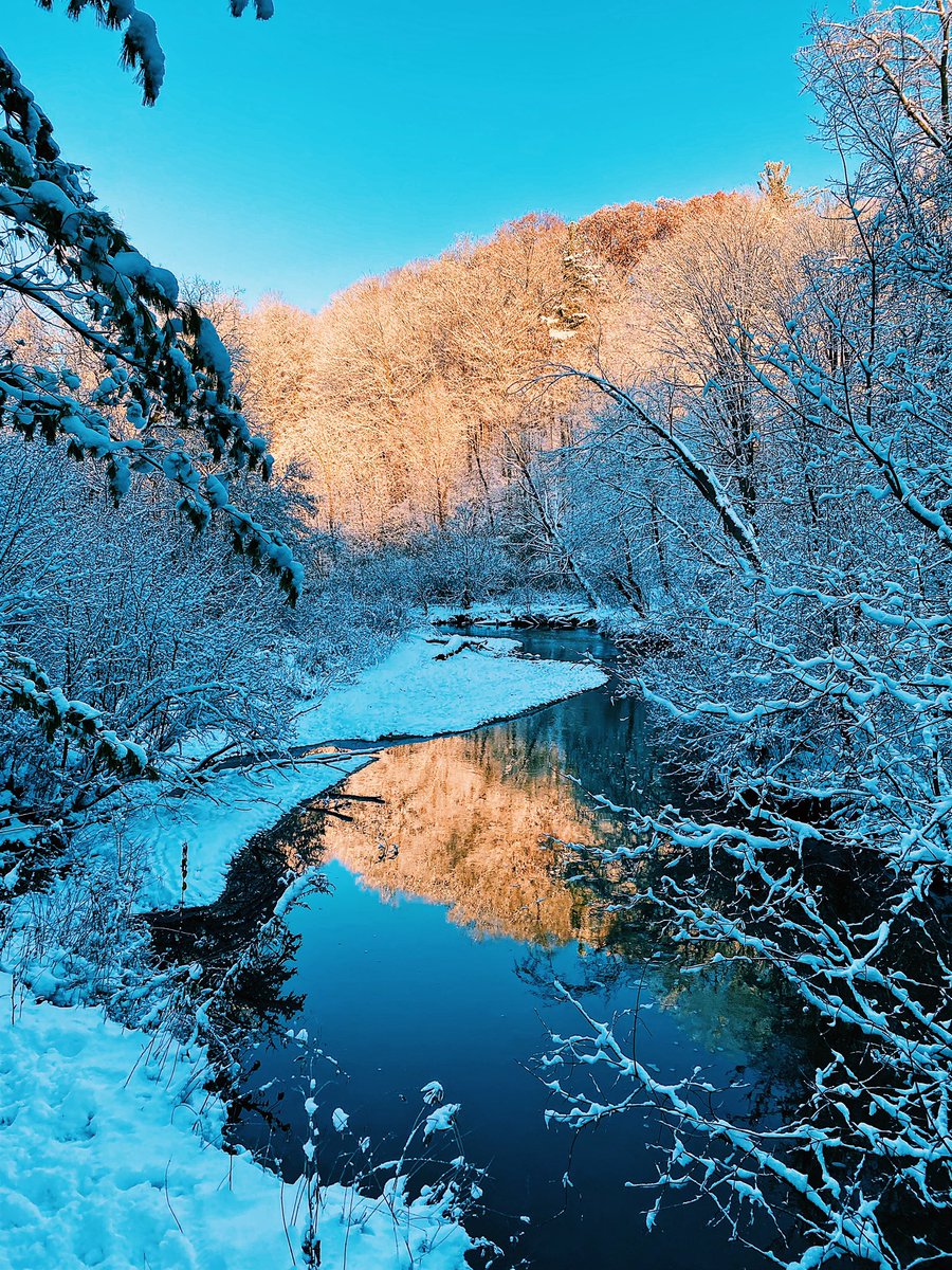 paulburns's tweet photo. Amazing snow-plastered run along the the river this morning. ❄️✨🙏 https://t.co/mbYMVaUUT9
