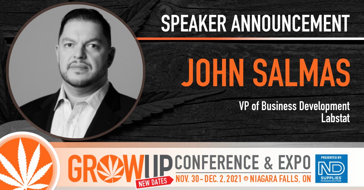 Labstat_Int's tweet image. Labstat’s John Salmas – VP of Business Development for Cannabis and NHP – will be in Niagara Falls, at Grow Up, and on panel tomorrow! The topic: “What It Takes to Go Micro.” If you’re there, have a listen during the panel!
#growup21 #cannabis #cannabisindustry